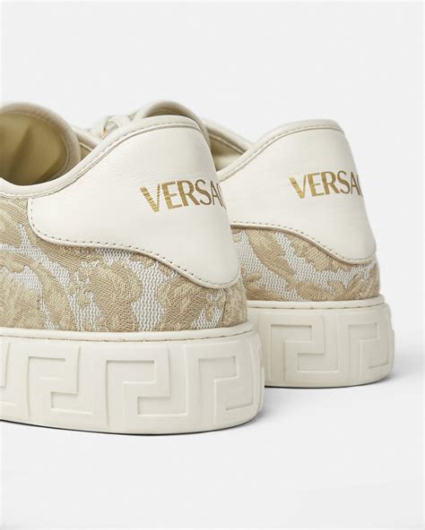 versace shoes greca|versace greca barocco print sneakers.